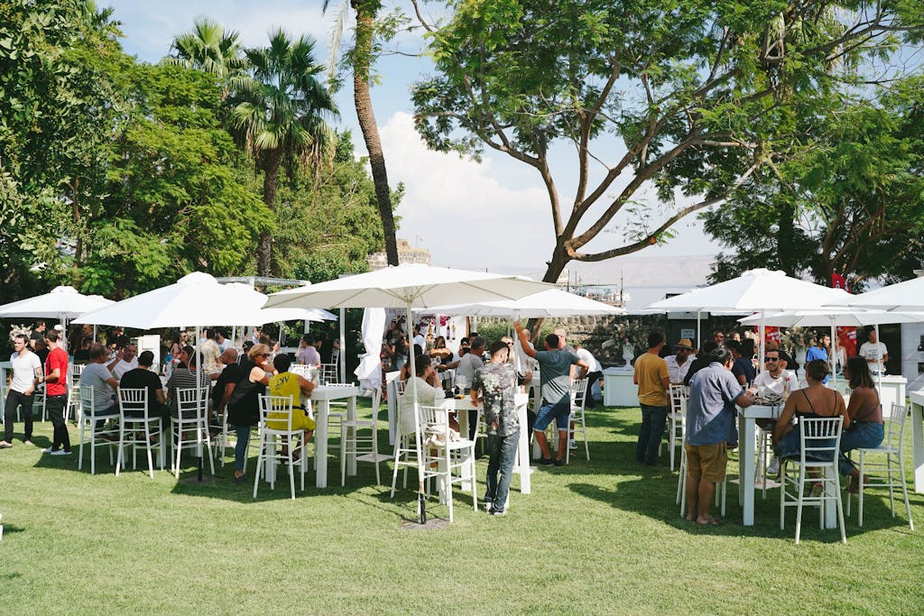 Group of People Celebrating in the Park